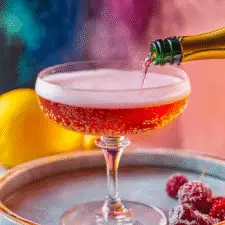 Vampire’s Kiss Champagne Cocktail