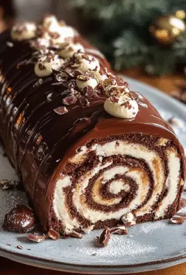 Chocolate Hazelnut Yule Log