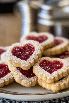 Raspberry Linzer Heart Cookies Recipe