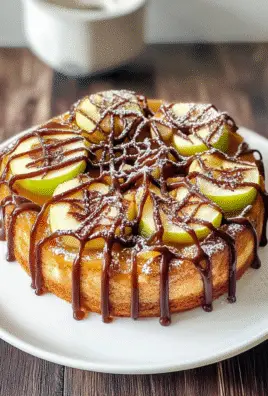 Halloween Caramel Apple Spider Webs Recipe