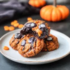 Halloween Crinkle Cookies