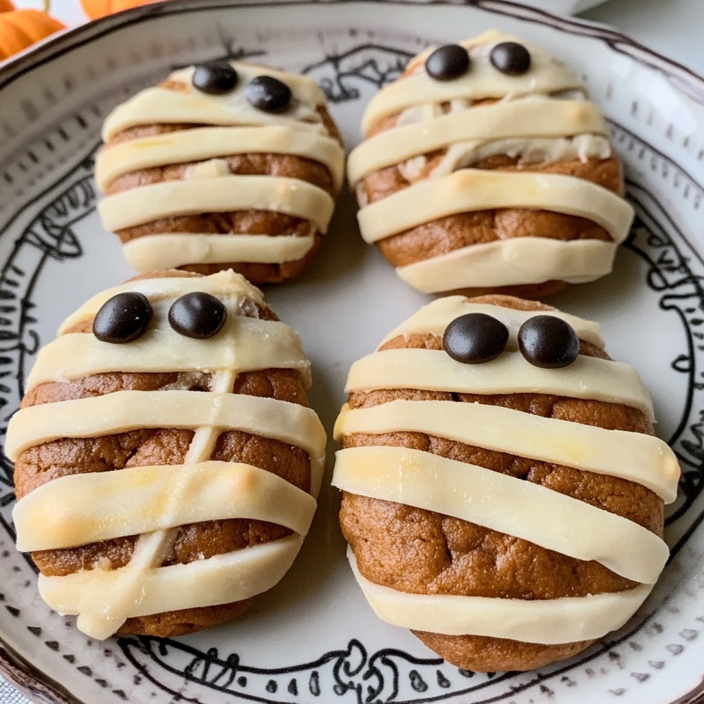 Halloween Mummy Cookies