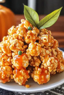 Jack-O’-Lantern Popcorn Balls Recipe