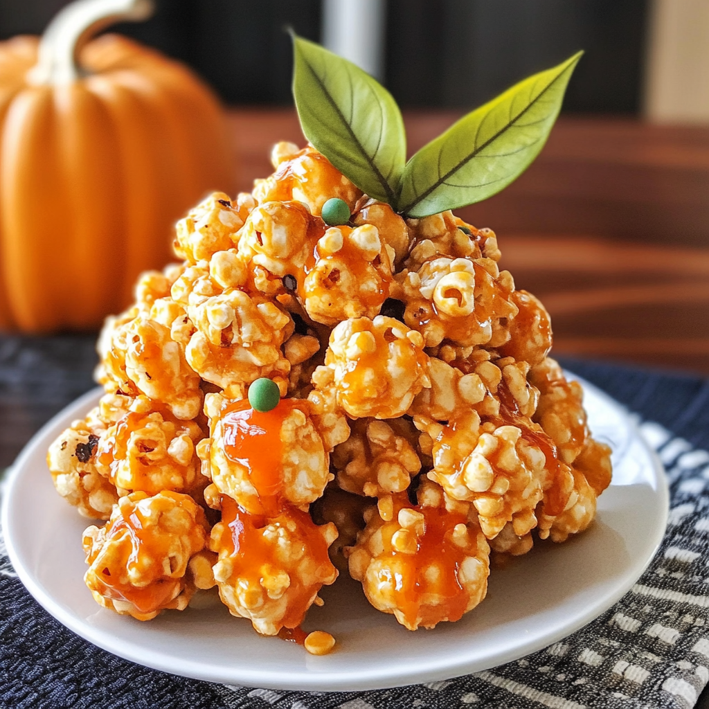 Jack-O’-Lantern Popcorn Balls Recipe