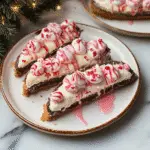 Candy Cane Crunch Peppermint Cheesecake Cannoli