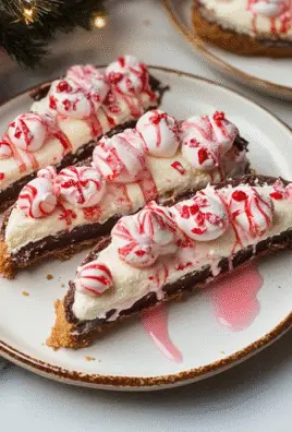 Candy Cane Crunch Peppermint Cheesecake Cannoli