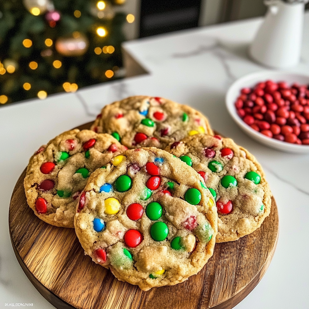 Christmas M&M Cookies Recipe