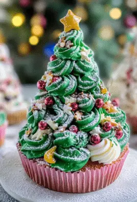 Christmas Tree Cupcakes