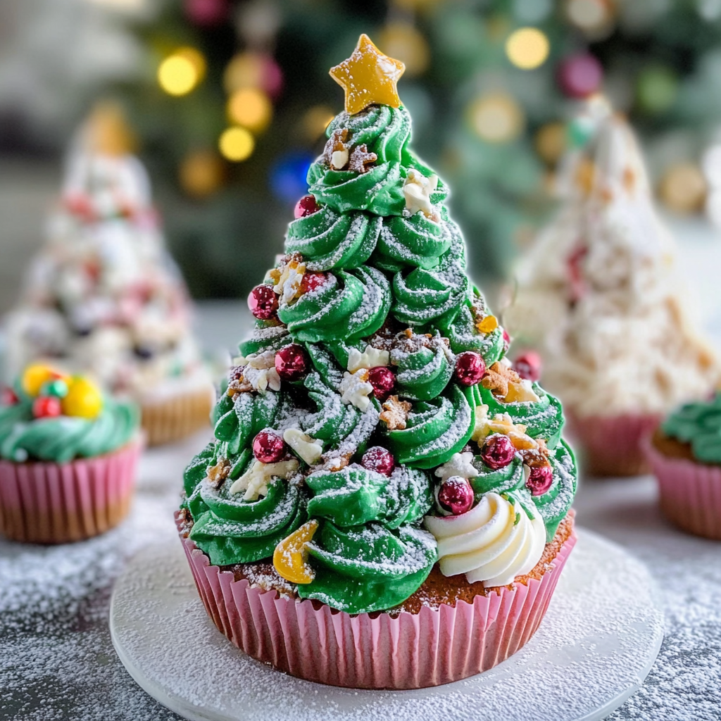 Christmas Tree Cupcakes