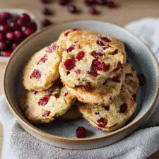 Cranberry Shortbread Cookies