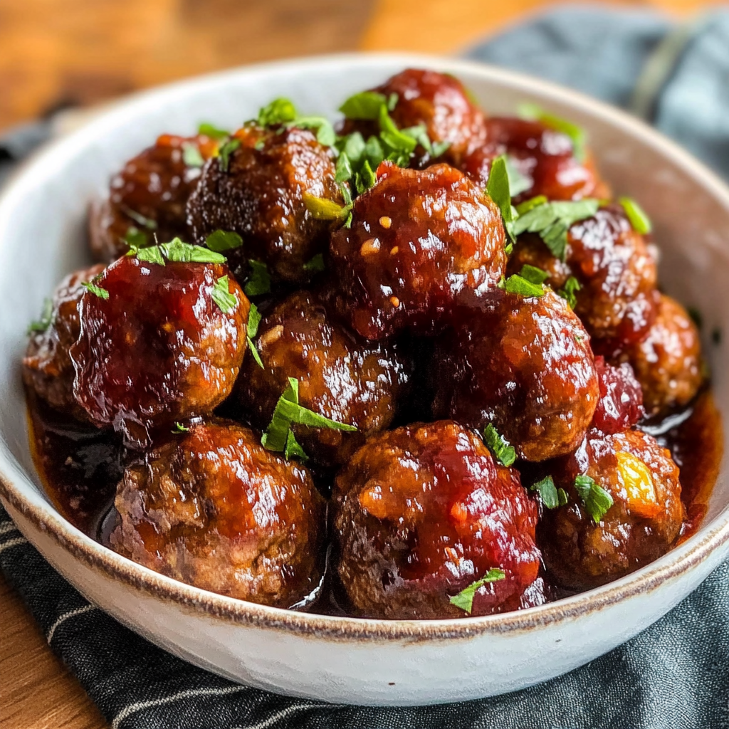 Christmas Cranberry Meatballs Recipe