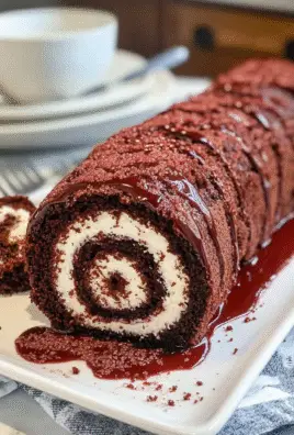 Red Velvet Cake Roll Recipe