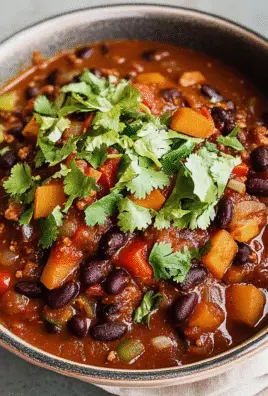 Sweet Potato and Black Bean Chili Recipe