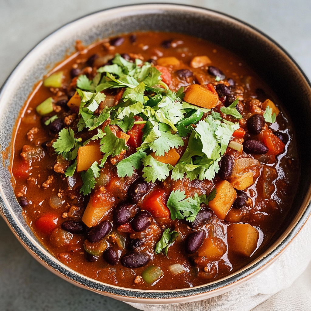 Sweet Potato and Black Bean Chili Recipe