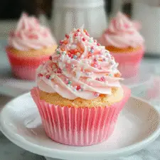 Whimsical Pink Winter Wonderland Cupcakes