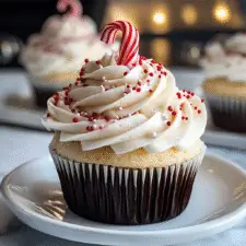 White Chocolate Peppermint Cupcakes