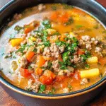 Classic Hamburger Soup Recipe