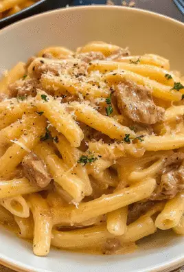 French Onion Soup Pasta with Gruyère