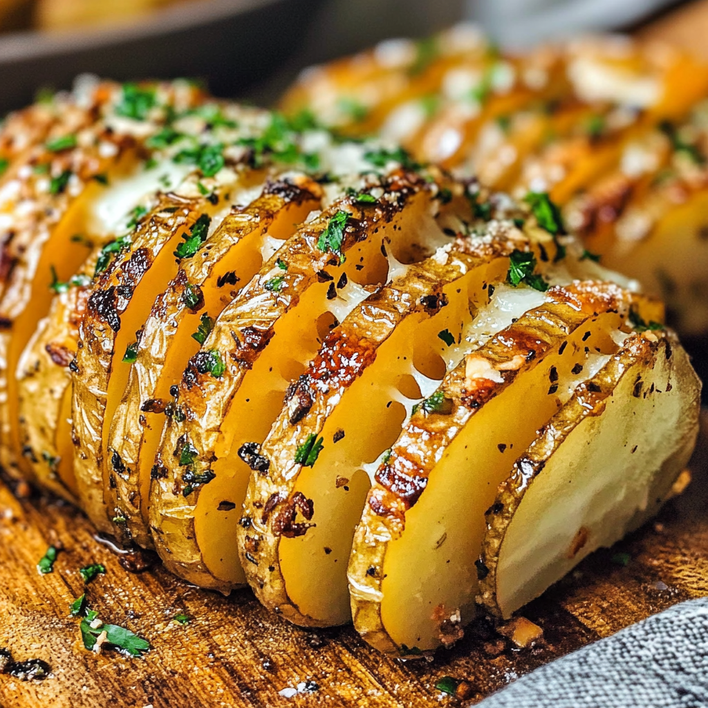 Crispy Hasselback Potatoes