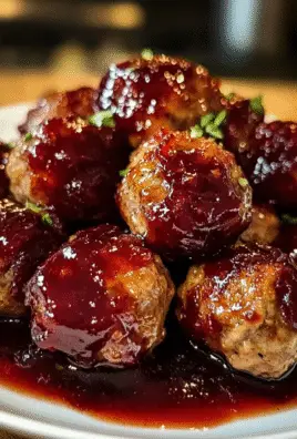 Christmas Cranberry Meatballs